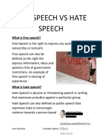 Free Speech VS Hate Speech Stephanie Odinuwe