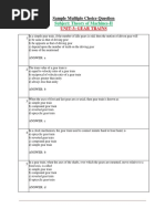 Subject: Theory of Machines-II: Sample Multiple Choice Question