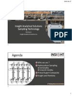 Agenda: Insight Analytical Solutions Sampling Technology