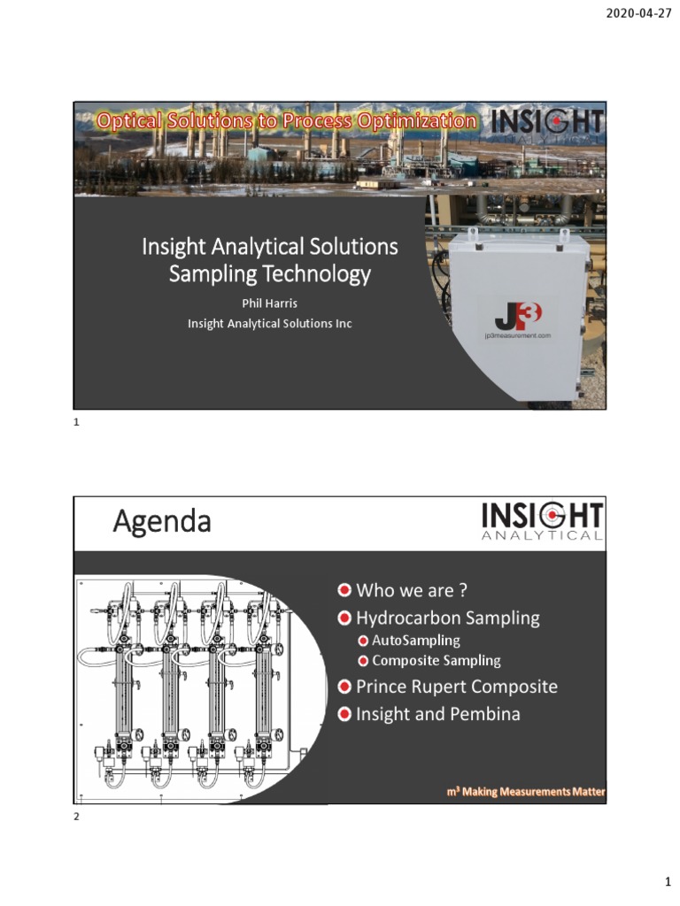 Agenda: Insight Analytical Solutions Sampling Technology | PDF | Pump ...