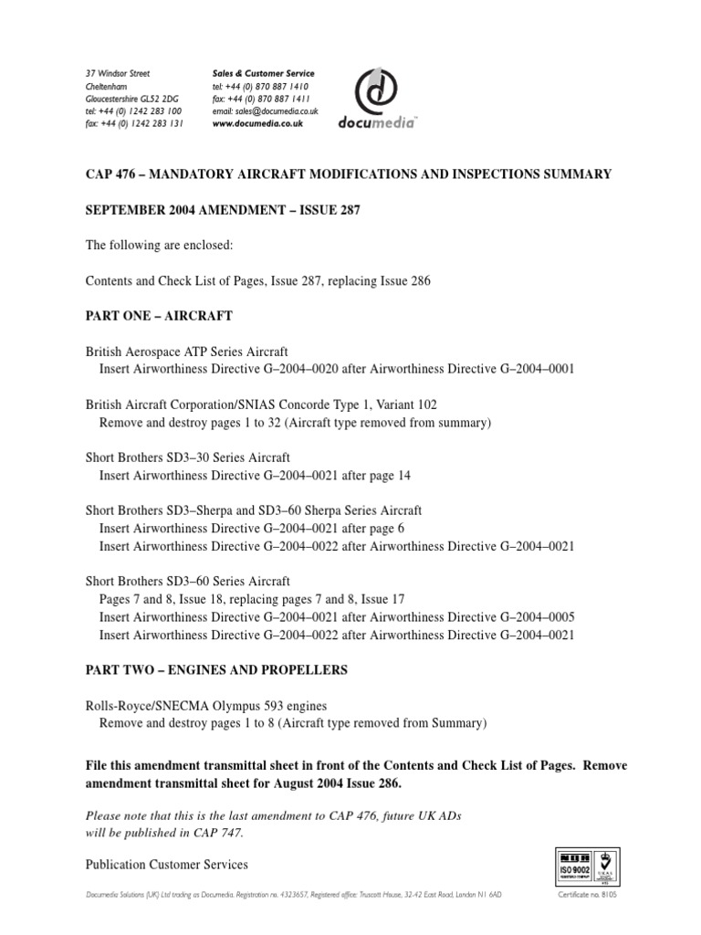 Cap476september04 PDF | PDF | Aircraft | Aerospace