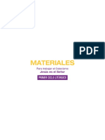 MATERIALES. para Trabajar El Catecismo Jesús Es El Señor PRIMER CICLO LITÚRGICO