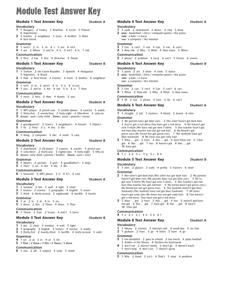 Module Tes Answer Key: Z01 - CHAL - TES - STAGLB - 8552 - Z01.indd 66 ...