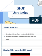 Siop Strategies Lesson