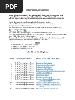 Templates of Credit Rebuilding Letters.doc