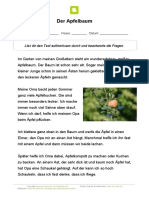 Lesetext Der Apfelbaum