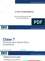 REC0 Redes Unidad2 Clase7 Protocolos de Red Enrutamiento PDF