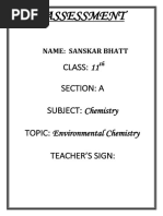 Chemistry Project Sanskar