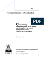 CEPAL - Competencia Carretero y Férreo PDF