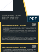 GENERALIDADES DEL CONTRATO DE SEGURO - LOS SEGUROS DE DAÑOS y DE PERSONAS