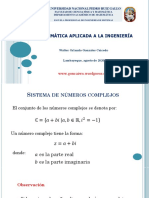 Matemática aplicada a la ingeniería: Sistemas de números complejos