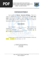 Formato constancia de trabajo