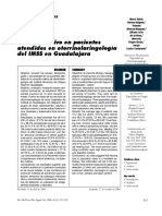 Déficit Auditivo en Pacientes Atendidos en Otorrinolaringología Del IMSS en Guadalajara