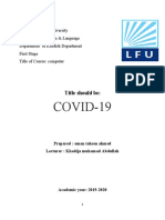 COVID-19: Title Should Be