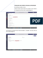 Instruções para Realizar Uma Tarefa e Enviar Ao Professor