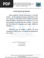 Constancia Conducta