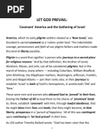 LET GOD PREVAIL - 'Covenant' America & The Gathering of Israel