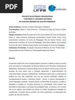 PROJETO DE EXTENSÃO UNIVERSITÁRIA CONTANDO E CANTANDO HISTÓR
