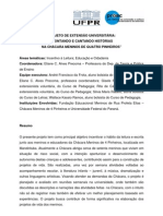 Projeto de Extensão Universitária Contando e Cantando Histór