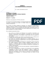 Formato 1 Carta de Presentacion