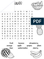 FRUIT - Word Search