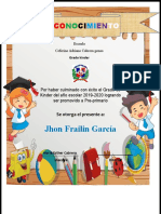 Certificado Oficial de Kinder