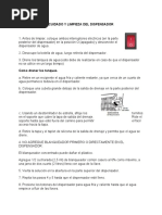 Cuidados de dispensadores