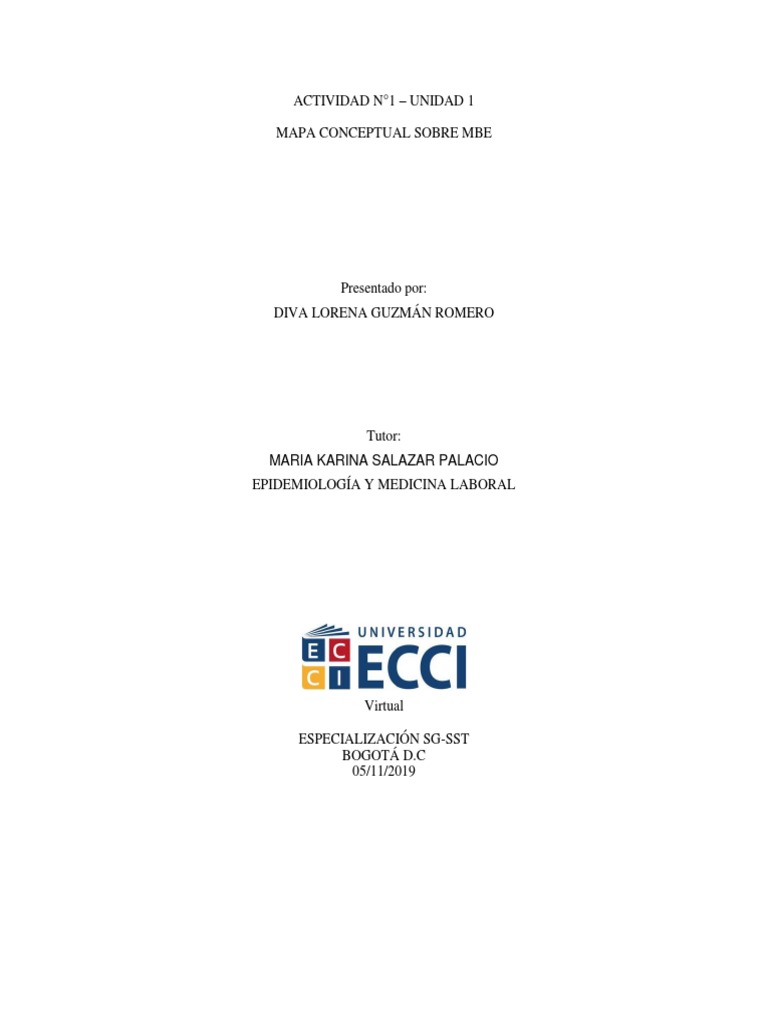 Mapa Conceptual de Medicina Basada en Evidencia | PDF | Evidencia ...