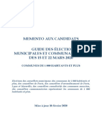 Guide Elections Municipales Et Communautaires 2020 Communes de 1000 Habitants Et Plus Maj 09012020