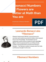 Fibonacci Numbers or Flowers Are Better at Math Than You Are