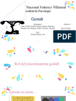 Rol del psicoterapeuta gestalt