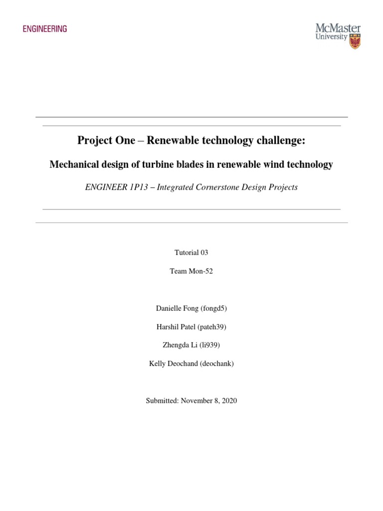 Wind Turbine Blade Design for Sustainability | PDF | Wind Turbine ...