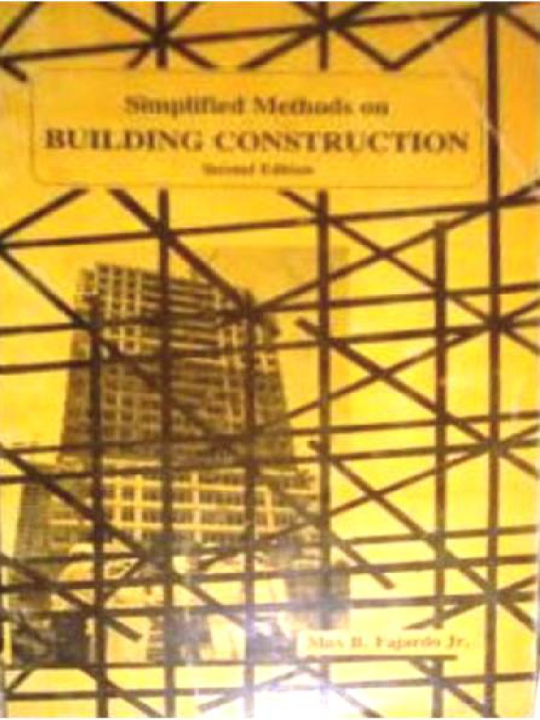 Simplified Methods On Building Construction PDF | PDF