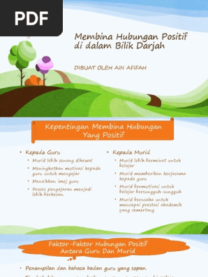 Membina Hubungan Positif Di Dalam Bilik Darjah Pdf