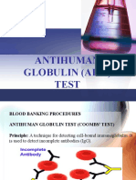 Antihuman Globulin (Ahg) Test