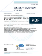 Management System Certificate: Boge Kompressoren Otto Boge GMBH & Co. KG