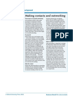 Making Contacts and Networking: Reading File 1