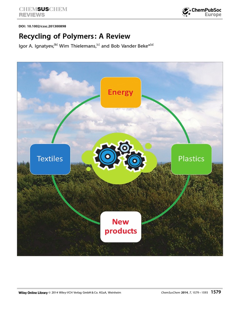 Recycling of Polymers A Review | PDF | Recycling | Plastic