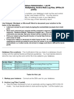 Lab#4 Redo Log and Control File Multiplexing, Archive Redo Log Files, SPFile