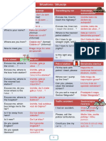 Situations / Situacije: (Formal) (Informal)