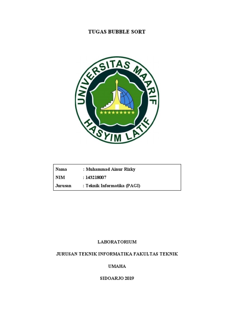 Bubble Sort for Informatics Students | PDF | Teaching Methods ...