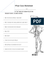 Disney Pixar Coco Worksheet