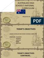 Guyan Gordon Australian High School's National Curriculum - New Version