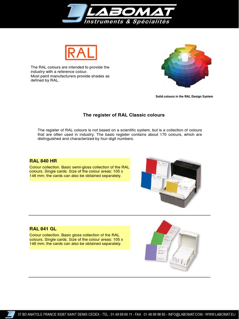RAL Colour Guide for Industry Pros | PDF