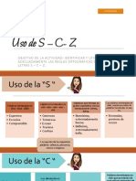 Uso C - S - Z (1) ACTIVIDAD 1 8ºBASICO PDF