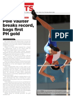 Pole Vaulter Breaks Record, Bags First PH Gold: Sports