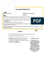 Elaborar Un Caligrama 5 To Año PDF