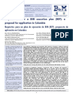 Requirements For A BIM Execution Plan (BEP) : A Proposal For Application in Colombia