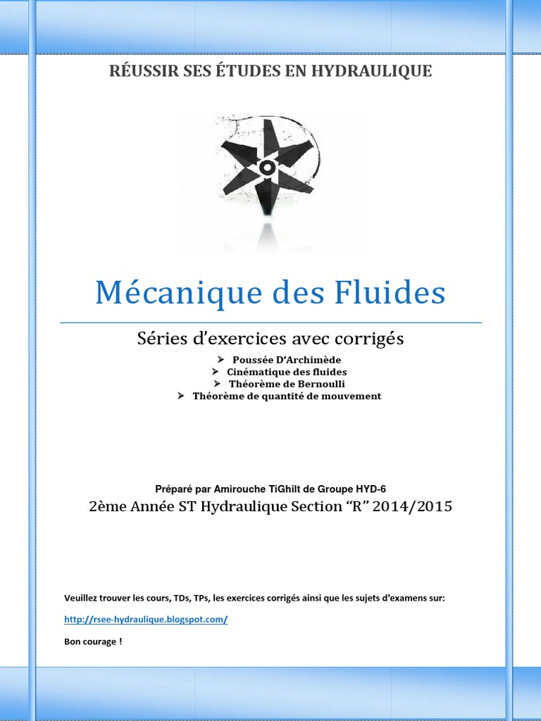 MDF Td+corrigés-Usthb PDF | PDF | Densité | Mécanique newtonienne