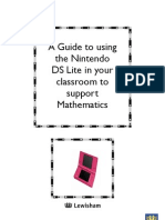 A Guide To Using The Nintendo DS Lite in Your Classroom To Support Mathematics